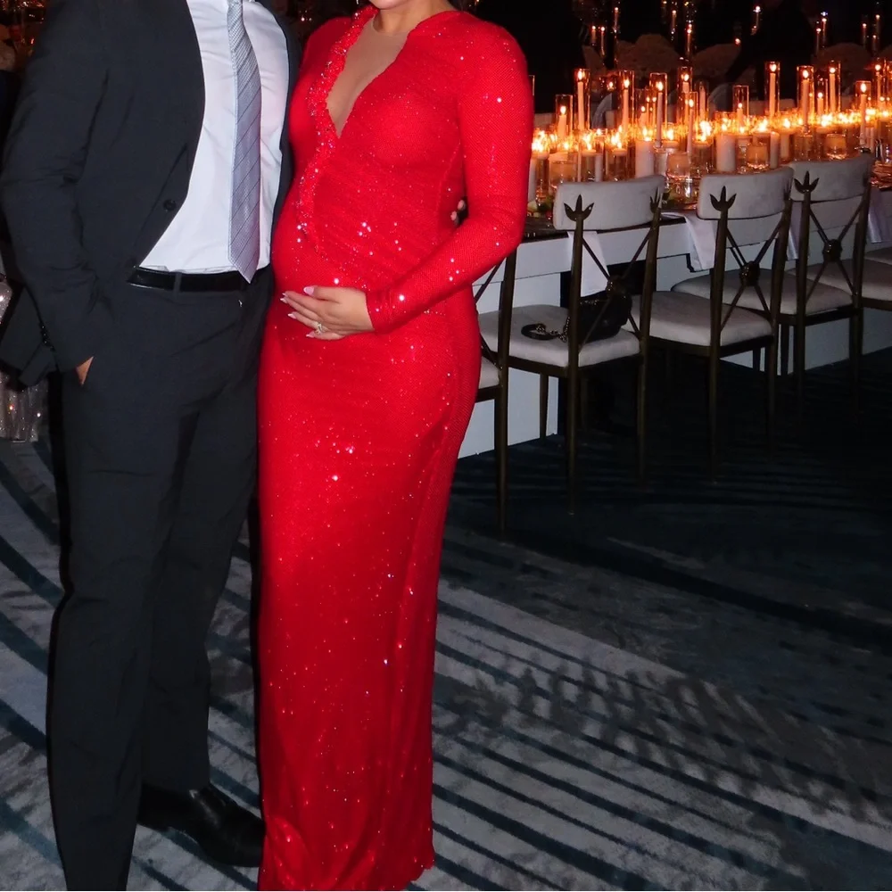 Albina Dyla Crimson Tempest Gown - Picture 3 of 3